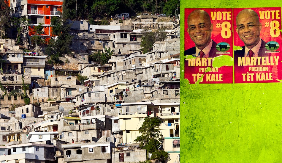 The hillsides of Pétionville above Port au Prince have seen a building boom since the earthquake with new construction everywhere. Let\'s hope president-elect Michael Martelly can bring better governance to Haiti than any of his dismal predecessors.  Photo: John Seaton Callahan.

